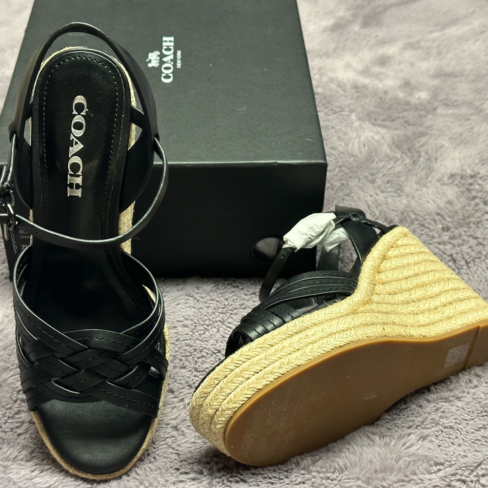 Coach Wedge Sandals - BNIB - Picture 7 of 8